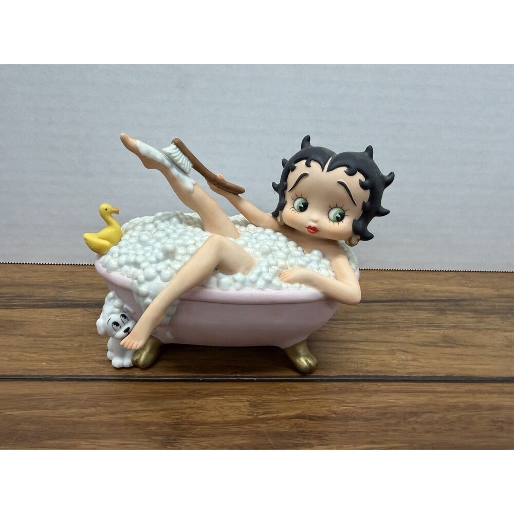 VINTAGE 1997 SAN FRANCISCO BETTY BOOP "SPLISH SPLASH" BATHTUB MUSIC BOX